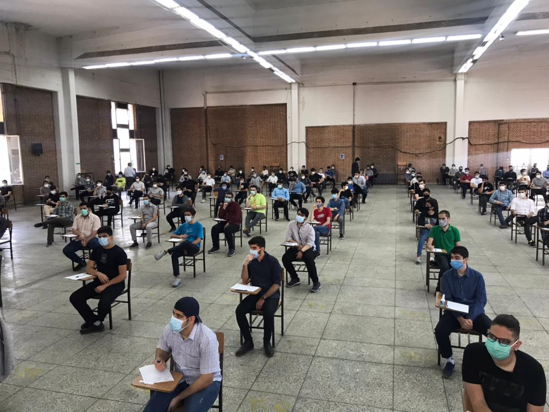 برگزاری اولین روز امتحانات حضوری به روایت تصویر 
