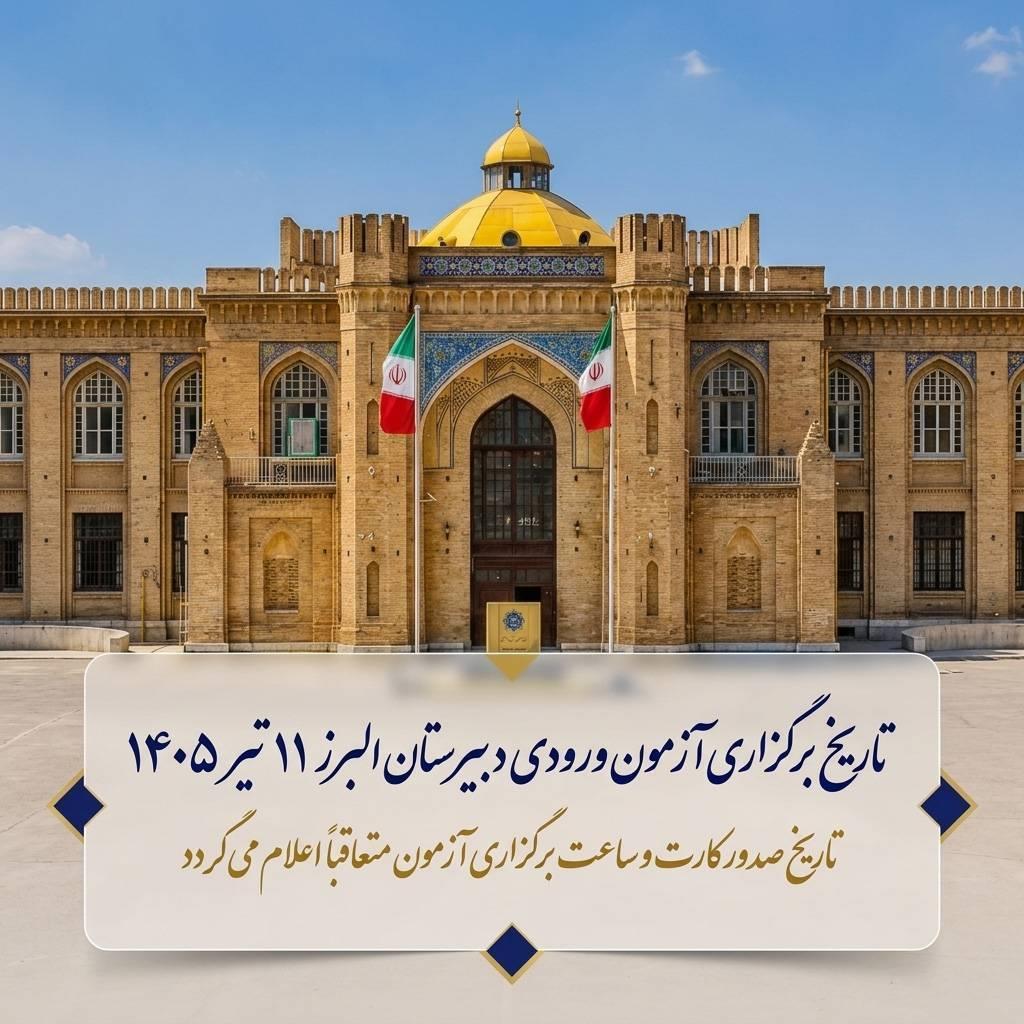 برگزاری آزمون ورودی سال تحصیلی جدید دبیرستان ماندگار البرز 